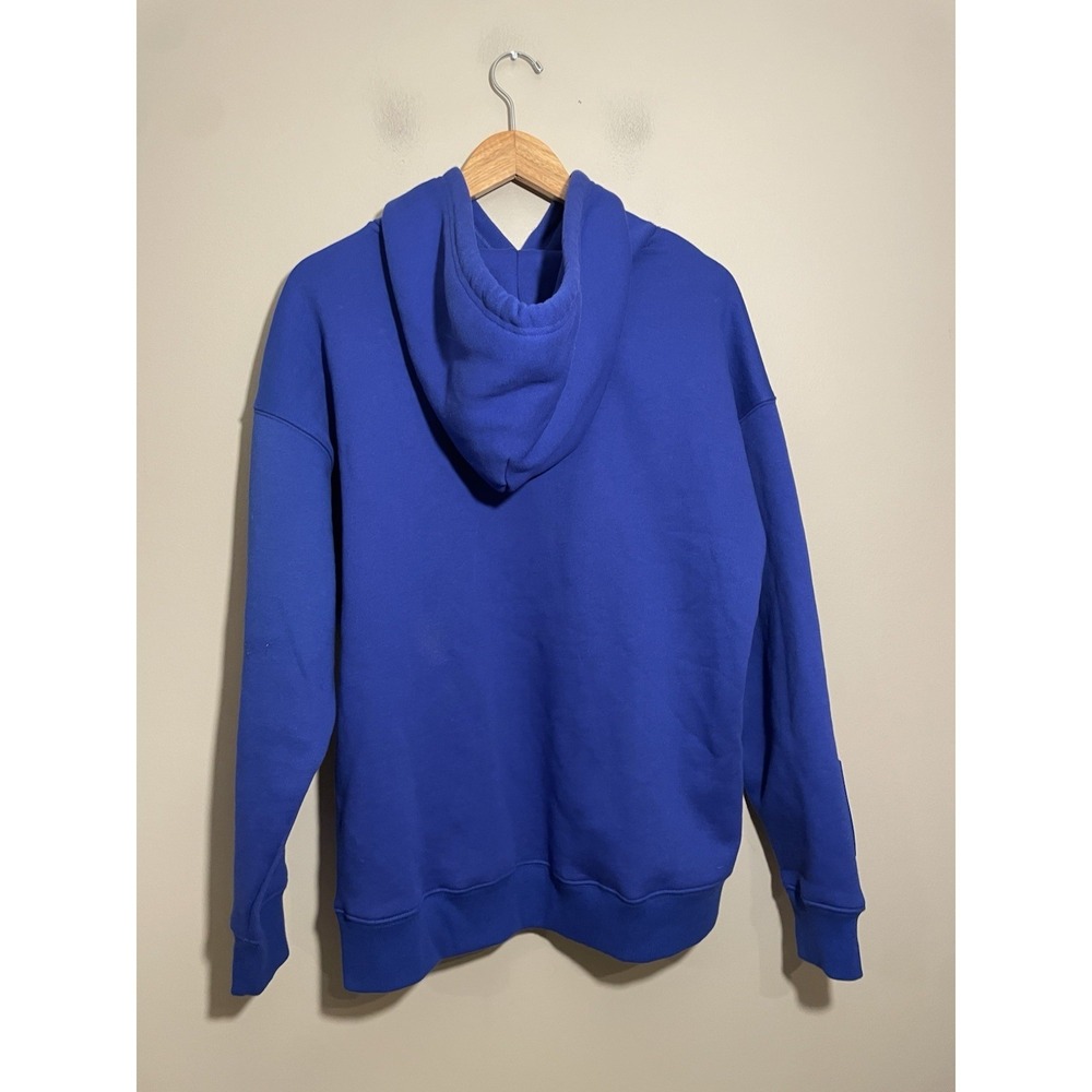 Venque Amoo Pixel Smiley Hoodie Sweatshirt Men's Medium Royal Blue - Picture 2 of 7